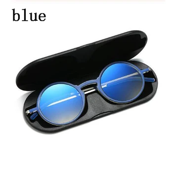 Ultra-plonas apvalus rėmo Tr90 skaitymo akiniai šviesos dizaino anti-mėlyna šviesa skaitymo akiniai vyrams ir moterims 1.0-4.0