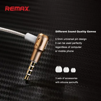 REMAX Ausinės RM-580 Laidinio Ausines In-ear HD HIFI Ausines Muzikos laisvų Rankų įranga Sporto Triukšmo Mažinimo Mikrofonas Nešiojamų Ausinių