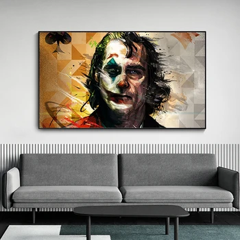 Sienų Apdaila Akvarelė Kino Portretas Plakato spauda Sienos Meno Tapybos Drobės Joker Joaquin Phoenix Nuotraukos Kambario Dekoro