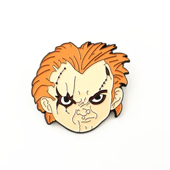 Chucky Veido Hellraiser Annabelle Kapitonas Spaulding Sam Lėlės Apgauti ar Gydyti Siaubo Leatherface pin DSIJIDA01
