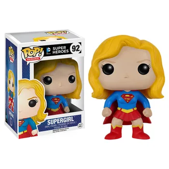 Funko Pop!! Super Herojai, SUPERMENAS Supergirl 10cm PVC Vinilo Veiksmų Skaičiai PVC Kolekcijos Paveikslas Žaislai, Gimtadienio Dovanos