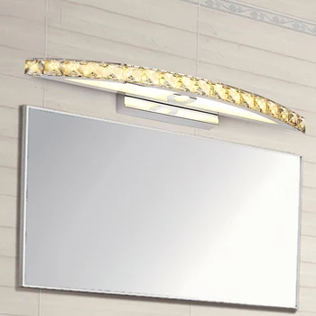 Krištolo veidrodį, priekiniai sienos lempos LED mados paprasta, vonios kambarys, tualetas veidrodis lempos dažymo priekinių žibintų
