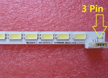 UŽ LJ64-03515A LTA550HQ20 LTA550HQ22 LED juostelės STS550A66-80LED-rev0.1 1 gabalas=80LED 676mm 3 Pin