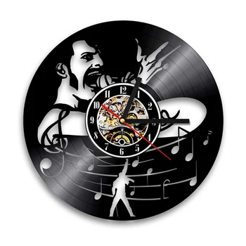 Queen Roko Grupė Modernaus Dizaino Sieninis Laikrodis Muzikos Tema Klasikinis Vinilo Įrašas Laikrodžiai Sienos Žiūrėti Meno Namų Dekoro Dovanos Muzikantas