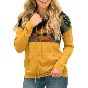 Puloveriai) su skara apykaklės plius dydis hoodies moteris palaidinės derliaus prarasti palaidinukė moterų hoodie moterų mados drabužių pasiūlymus