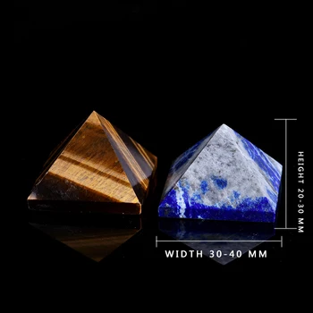 Gamtos tigro akis kianitas piramidės remonto kristalų natūralus mineralinis akmuo Feng Shui valdymo aura dovana, namų
