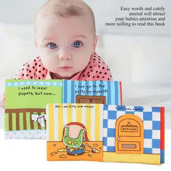 Kūdikis Minkštu Skudurėliu Knygos Kūdikių Anksti Pažinimo Vystymosi Švietimo Vonia Ramioje Knyga, Interaktyvios Knygos Vaikams Pirmoji Knyga