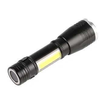 Mini Nešiojamas 6 Režimai 1* XPE LED+1*COB LED Žibintuvėlis Magnetinio Darbą Šviesos lanterna Galingas Rašiklį, Žibintuvėlį Lempos Naudoti 14500 arba AA