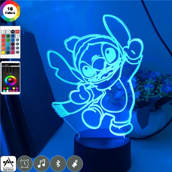 Disney LED Lempos Mielas Šalikas Dygsnio Animacinių filmų Naktį Led Šviesos dėl Vaikų, Vaikams, Miegamojo Puošimas Spalvinga 3d Stalo Lempos Gimtadienis, Kalėdos Dovanas