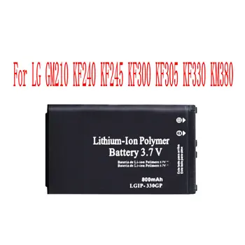 Naujas Aukštos Kokybės 800mAh LGIP-330G Baterija LG GM210 KF240 KF245 KF300 KF305 KF330 KM380 mobilusis Telefonas