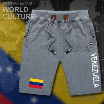 Venesuela Venesuelos vyrų paplūdimio šortai vyras vyrų valdybos šortai vėliavos treniruotės užtrauktukas kišenėje prakaito kultūrizmo 2017 medvilnės VEN VE