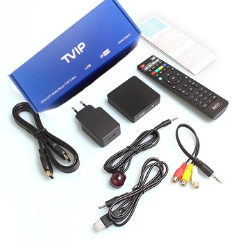 5vnt Originalus TVIP 530 S905W 1G 8G Linux 4K Tv box IPTV transliacijos langelyje IPTV tv box Paramos Protal TVIP v530 Smart media