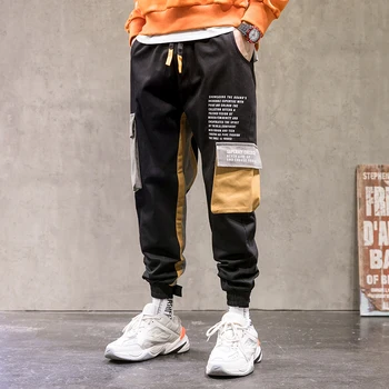 SingleRoad Mens Krovinių Kelnės Vyrams Mados 2020 Kratinys Šoninių Kišenių Poilsiu Hip-Hop Japonijos Streetwear Kelnės Vyriškos Kelnės Vyrams