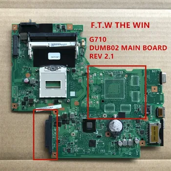 F. T. W WIN MB 90004884 para Lenovo G710 Nešiojamas Plokštė DUMB02 PAGRINDINĖS plokštės REV 2.1 DDR3 probado