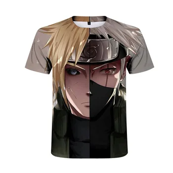 2020Anime Naruto kakashi marškinėlius Vyrai Moterys 3D t-shirt naruto cosplay Palaidinės naruto kakashi veiksmų skaičius, tee marškinėliai Vyrams Viršūnės