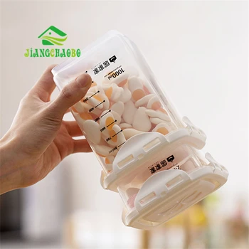 JiangChaoBo Išplėsti Grūdų Sandarios Skardinės Virtuvės Maisto Produktų Laikymo Talpykloje Plastiko Džiovintų Vaisių Laikymo Skardinės Užkandis Talpykla