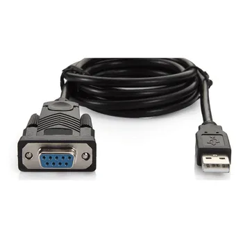 USB Rs232 Femea cable3FT buracos da porta USB 2.0 para serial DB9 femea 9 furos COM cabo de Computador 1 m Novo com o vairuotojo de