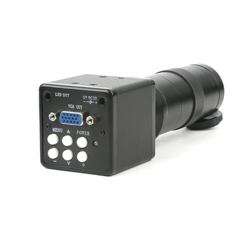 2.0 MP VGA Pramonės Skaitmeninio Elektroninio Mikroskopo Vaizdo Kamera 100X Zoom C-Mount Objektyvas su LED Lempos Žiedas 