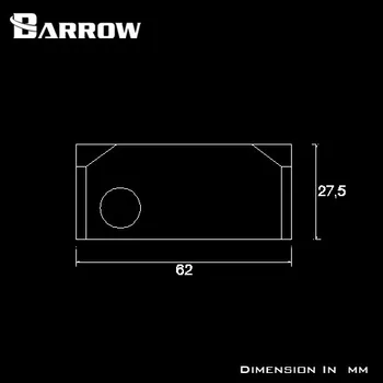 Barrow PBTS20-V1, PMMA / Akrilo / POM vandens siurblio dangtelis DDC serise siurblys kompiuterio aušinimo vanduo