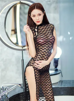 GOYHOZMI seksuali apranga, apatinis trikotažas juoda nėrinių kinijos sekso cosplay seksualus apatinis trikotažas karšto seksualus naktiniai marškiniai, pižamos egzotiškų kostiumai moterų artimieji