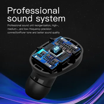 Ausinės bluetooth hifi triukšmo XT7 Bluetooth 5.0 TWS Belaidžio In-Ear Stereo Ausines Skaitmeninis Įkrovimo Langelyje Naujas IPX5 atsparumas Vandeniui
