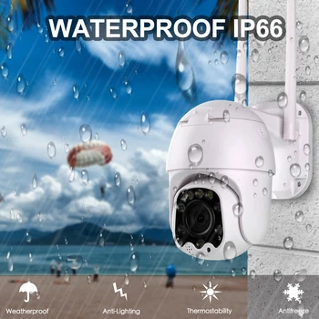Inesun 1080P PTZ Belaidė IP Kamera Lauko Mini WiFi Saugumo Speed Dome Kameros AI Auto Stebėjimo Spalva Naktinio Matymo VAIZDO Kamera