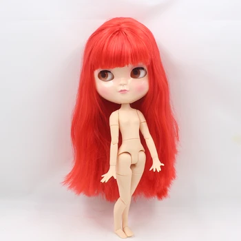 LEDINIS Nuogas Lėlės Serija Nr. BL1061 Raudona, plaukai, tas pats, kaip Blyth makiažas,Azone kūno,mažesnės kainos