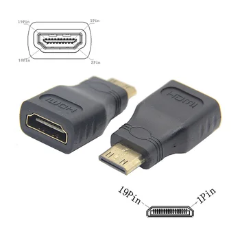 Aviečių Pi Nulio Mini HDMI į HDMI Adapterių Suderinami su Aviečių Pi Nulis W ( 2 Vnt/Lot )