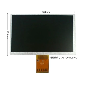 A070VW08 V2 V0 7 colių LCD ekranas, naudojamas automobilių DVD navigacijos