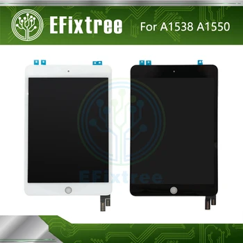 Naujas A1538 A1550 LCD Ekranas Jutiklinis Ekranas Asamblėjos Juoda Balta iPad 4 LCD Digitzer Skydelis EMS 2815 EMS 2824