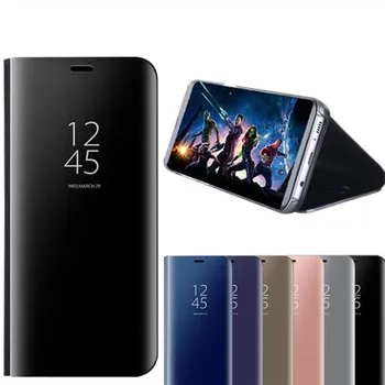 Case For Samsung galaxy Note 9 8 5 4 3 S8 S9 Plus S7 S6 krašto J2 J5 J7 ON5 ON7 2016 J2 Premjero Veidrodis, Flip Stendas 