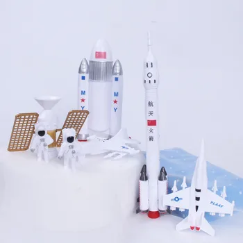 7Pcs/set Imituoti Astronautas Kosmoso Raketų Modeliavimo Duomenys Žaislai Vaikams Berniukų, Mergaičių Gimtadienio Dovanos Vaikams nuo 2 iki 4 Metų