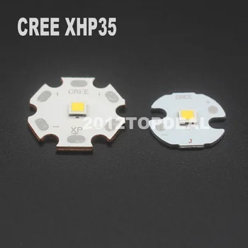 KRY XHP35 XHP-35 6500K Cool White LED Spinduolis 12V Su 16mm 20mm Cooper PCB