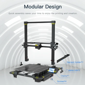 ANYCUBIC 3D Spausdintuvo Rinkinys, Chiron Naujausias Plius Dydis-400*400*450mm FDM 3d spausdintuvą, Aukšto Tikslumo Įtaisą Gijų Spausdintuvo impresora 3d