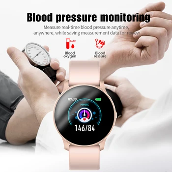 LIGE Naujų Spalvų Ekrano Smart Watch Moterys Vyrai Daugiafunkcinis Pratimai Širdies ritmas, Kraujo Spaudimas, Miego IP67 atsparus Vandeniui smartwatch