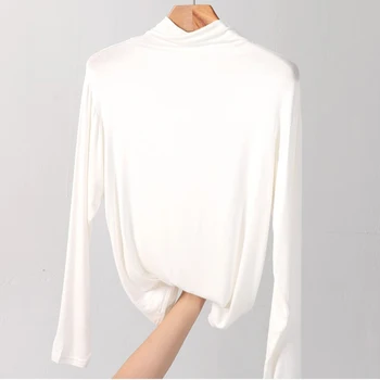 Korėjos Atsitiktinis Medvilnės Marškinėliai Moterims Harajuku Rudenį Golfo marškinėliai Moterims Vintage marškinėliai Balti Plius Dydis Moterų Marškiniai 11102