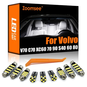 Zoomsee Volvo V70 V50 V60 XC60 70 90 C30, C70 S40 S60 S70 S80 S90 Canbus Transporto priemonės LED Vidaus Patalpų Dome Skaitymo Šviesos Rinkinys