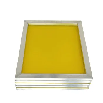 Aliuminio 43*31cm šilkografija Rėmo Ištemptas Su Balta 120T Šilko Spausdinti Poliesteris Geltona Tinklinio Spausdintinės plokštės