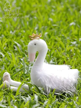 Prabanga Baltoji Gulbė Pliušinis Iškamša Žaislai Naujųjų Metų Pristatyti Gimtadienio Dovana Mergaitėms Mados Dekoratyvinės Lėlės Flamingo Minkšti Žaislai