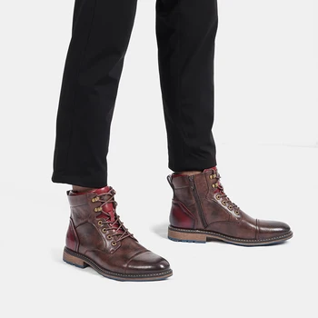Vyriški odiniai batai rankų Vyrų Pavasarį ir Rudenį Retro batai WOOTTEN martins batai vyrams #AL611C3