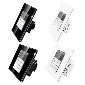1/2/3 gauja LCD Wifi Smart Wall Šviesos Jungiklis JAV, ES-4 in1 Užuolaidų Pereiti Dirbti su Alexa 
