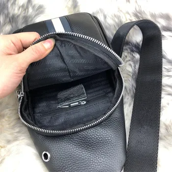 Atsitiktinis vyrų krūtinės maišelį paprasta saugojimo krepšys kelionių kuprinė juoda sportinis krepšys madingi ir patogūs pečių maišą handba