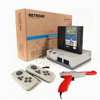 RETROAD 8 bitų Classic Edition Žaidimų Konsolės 72P 60P Žaidimas Kasetė Retro Šeimos Vaizdo Žaidimų Sistema Zapp Ginklą Ančių šaudymo