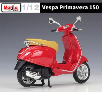 Maisto 1:12 Vespa Primavera 150 Motoroleris Diecast Motociklas