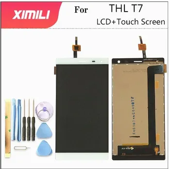 5.5 Colių THL T7 LCD Ekranas + Touch Ekranas Asamblėjos Pakeitimo thl t 7 lcd jutiklinis ekranas skaitmeninis keitiklis + įrankiai