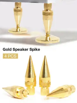Garsiakalbio Stovas Kojų Pėdos Padas Premium Gold Speaker Šuoliai Box Smaigalys Kūgio Grindų Pėdų Nagų Garsiakalbis Priedai