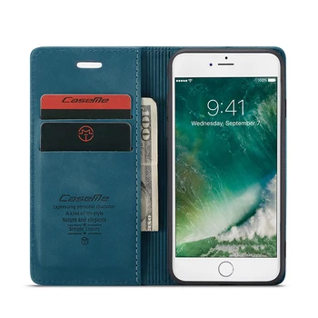 Flip Case For iPhone 11 Pro Max Retro Magnetinės Kortelės, Piniginės, Telefono dėklas Skirtas iPhone 11 Pro XS Max X XR 6 7 8 Plius 5 5S SE 2020 Atveju