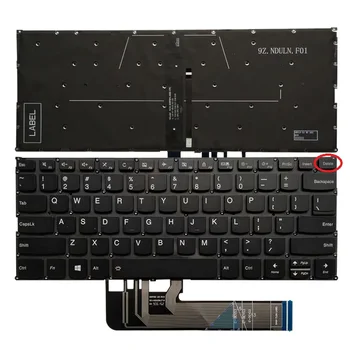Naujas JAV nešiojamojo kompiuterio Klaviatūra Lenovo Jogos 730-13IKB 730-13IWL 730-15IKB 730-15IWL US klaviatūra Su apšvietimu
