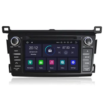 PX6 IPS 4G+64G Android 10.0 Automobilių DVD Stereo Multimedijos Galvos vienetas Toyota RAV4 2013 Radijo, GPS Navigacija, Garso stereo