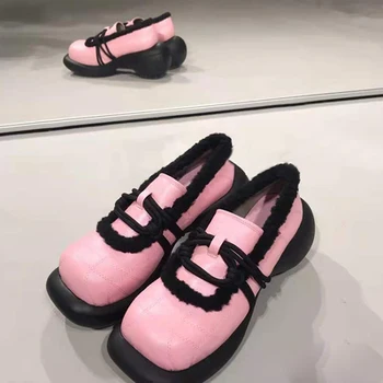 Mary Jane storio-soled moterų batai 2020 m. rudenį naujų korėjos aikštėje kojų visas rungtynes, kolegija stiliaus loli jk vieną batų tendencijos